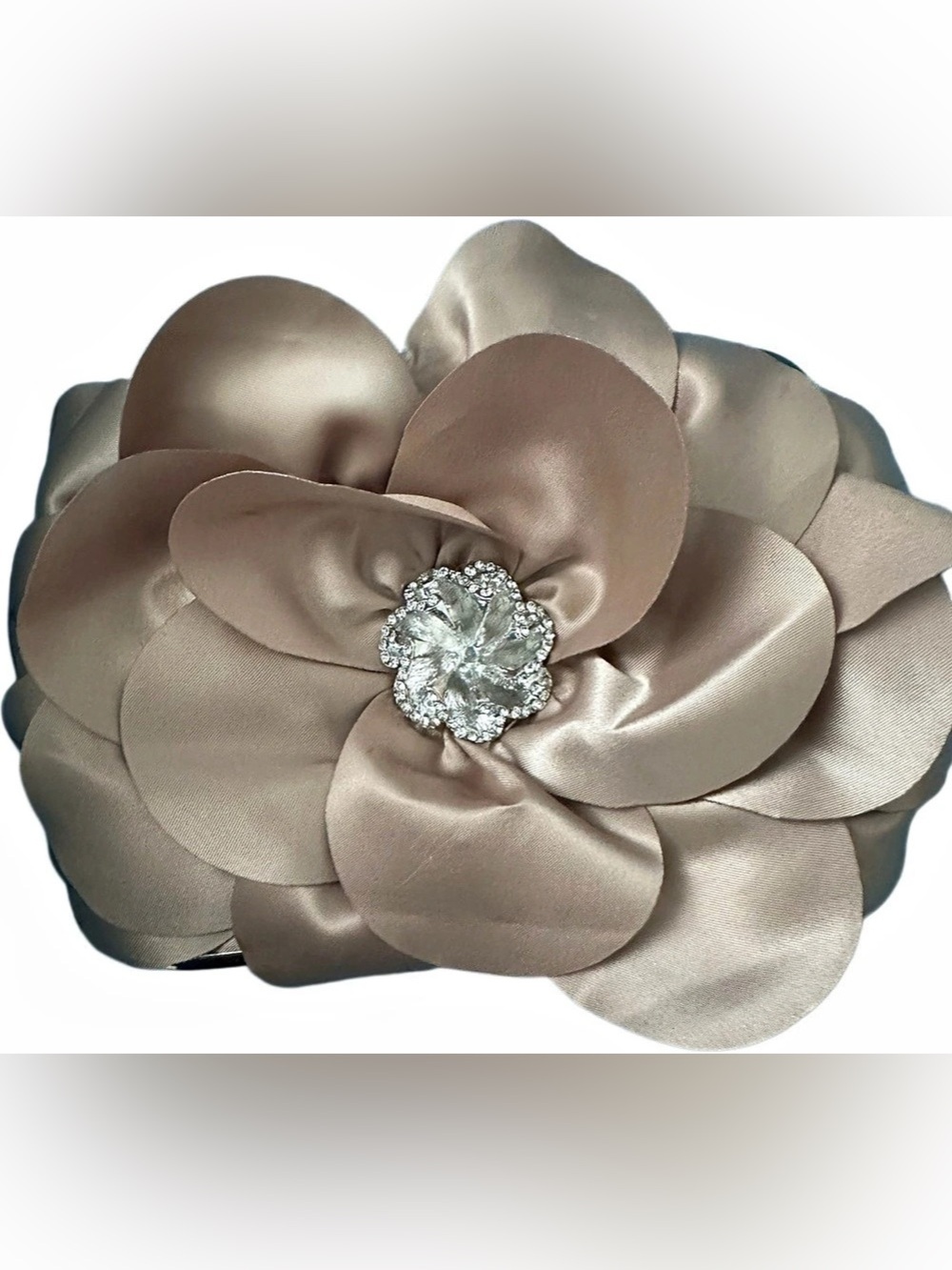 JN'S Classical Style Floral Rhinestone Clutch in Pink